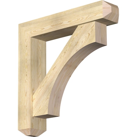 Ekena Millwork Westlake Craftsman Rough Sawn Bracket w/ Offset Brace, Douglas Fir, 8"W x 40"D x 40"H BKT0806X40X40WTL04RDF